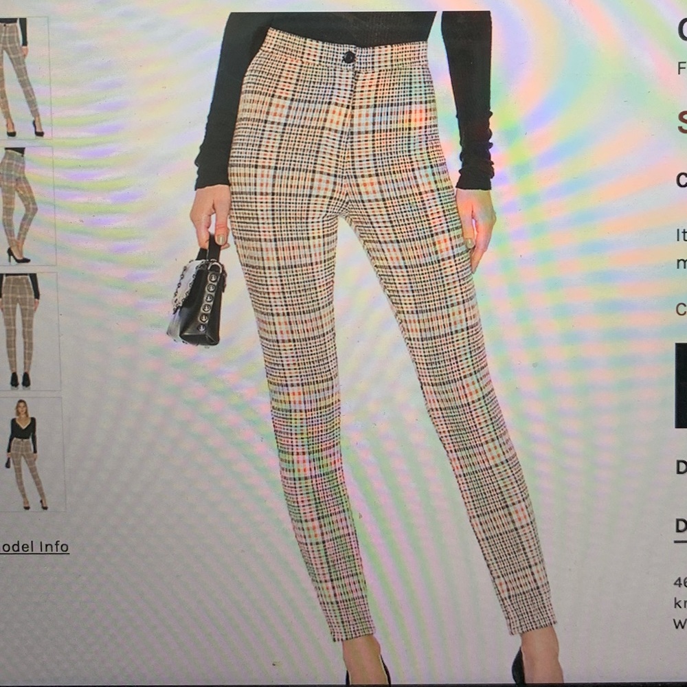 Free People Plaid Pants
